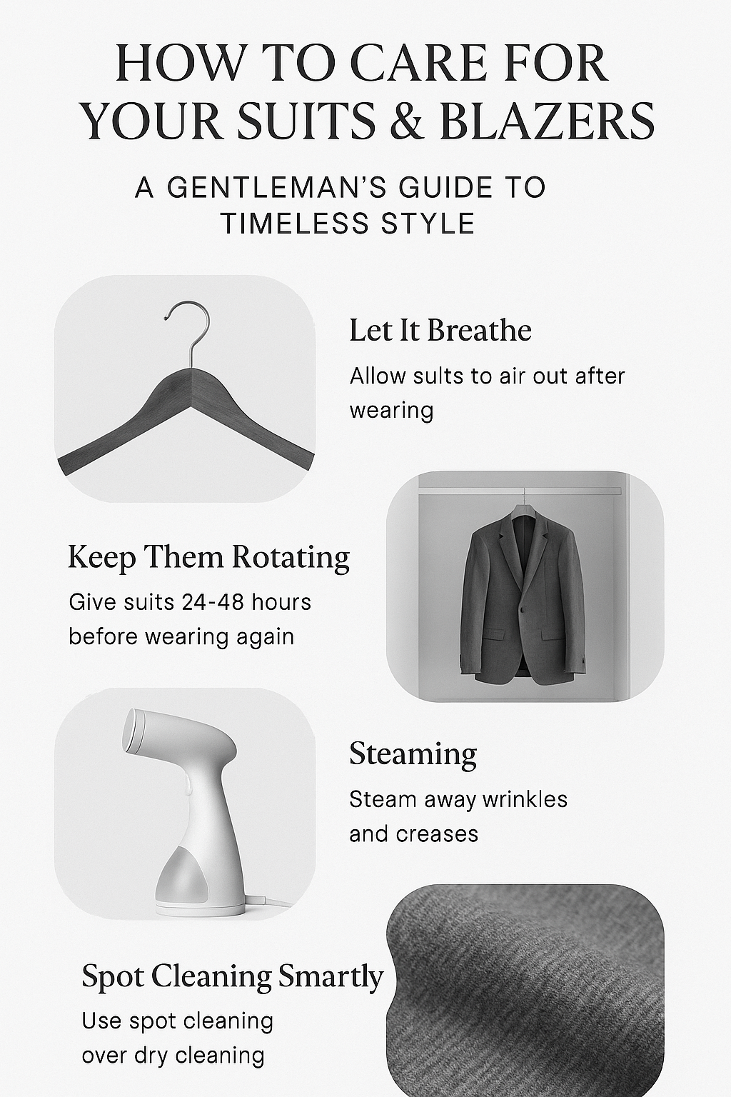 How to Care for Your Suits & Blazers : A Gentleman’s Guide to Timeless Style